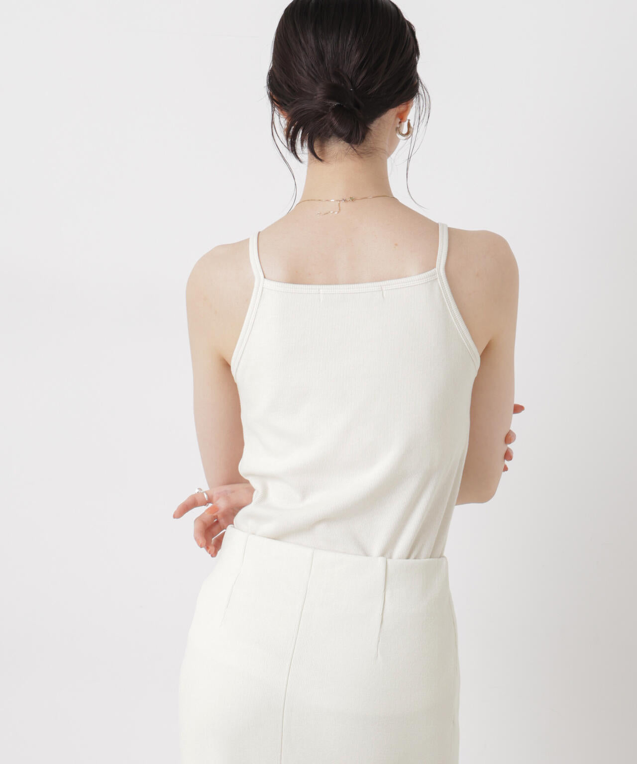 抗菌防臭リブカップ付きアメスリキャミ 6736124308