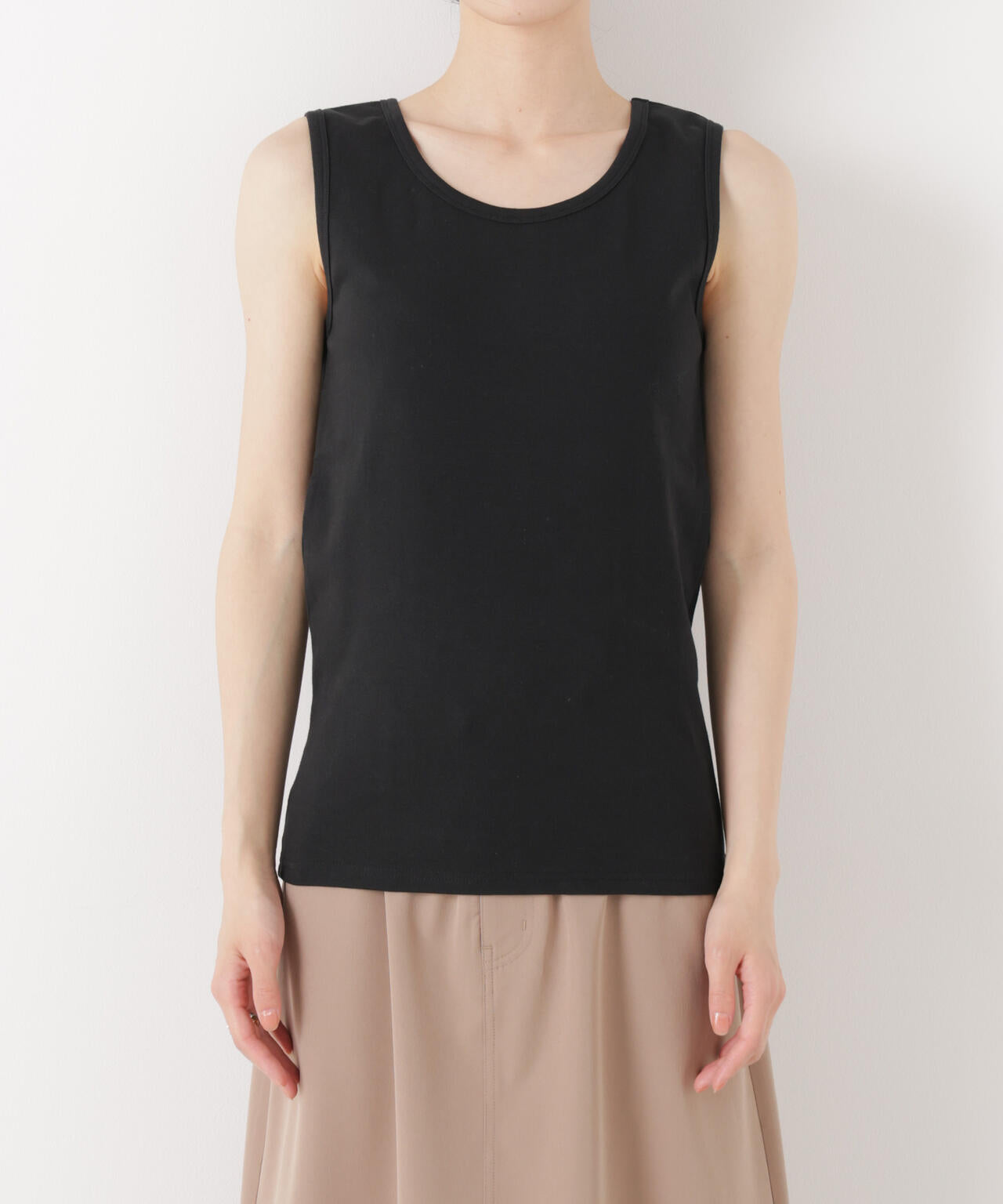 抗菌防臭コットンフライスカットタンクトップ 6736124312