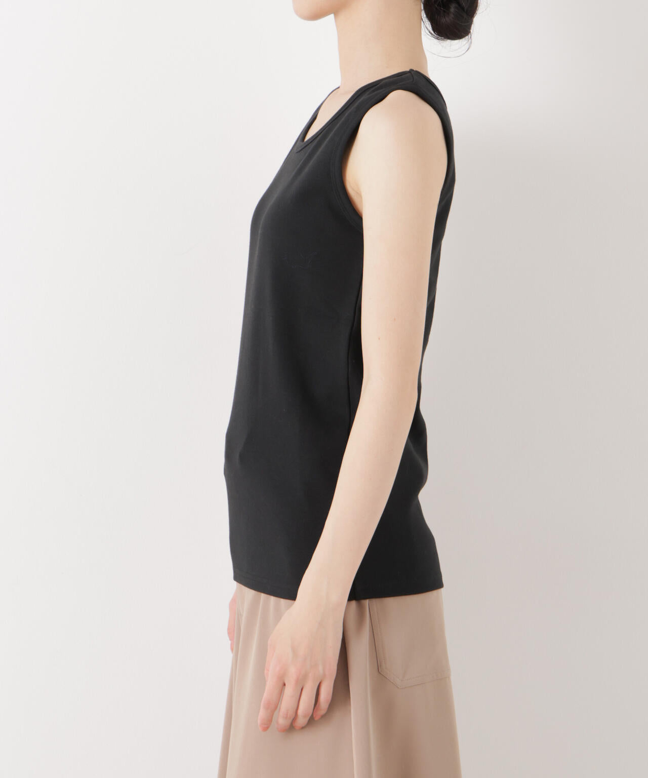 抗菌防臭コットンフライスカットタンクトップ 6736124312