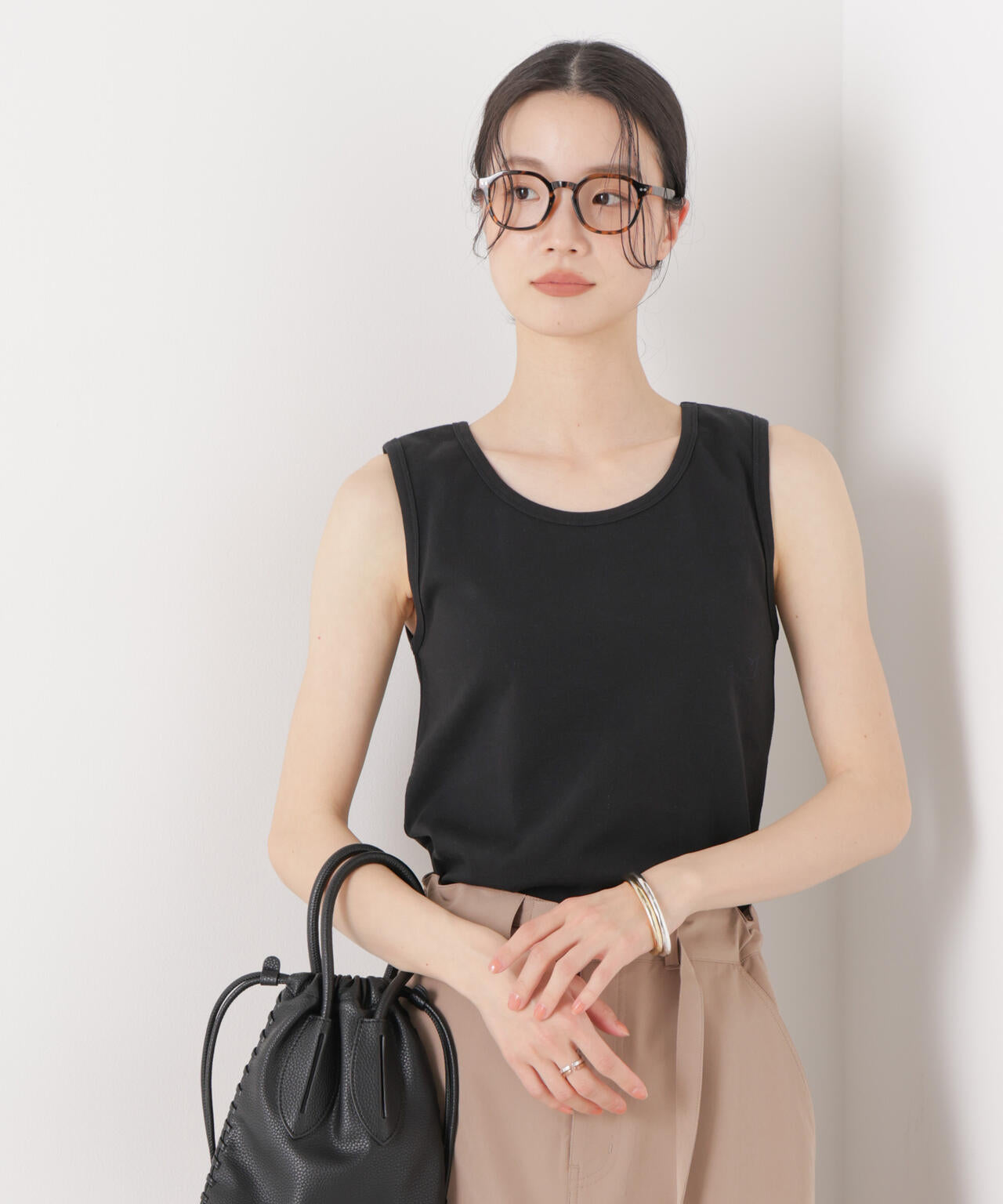 抗菌防臭コットンフライスカットタンクトップ 6736124312