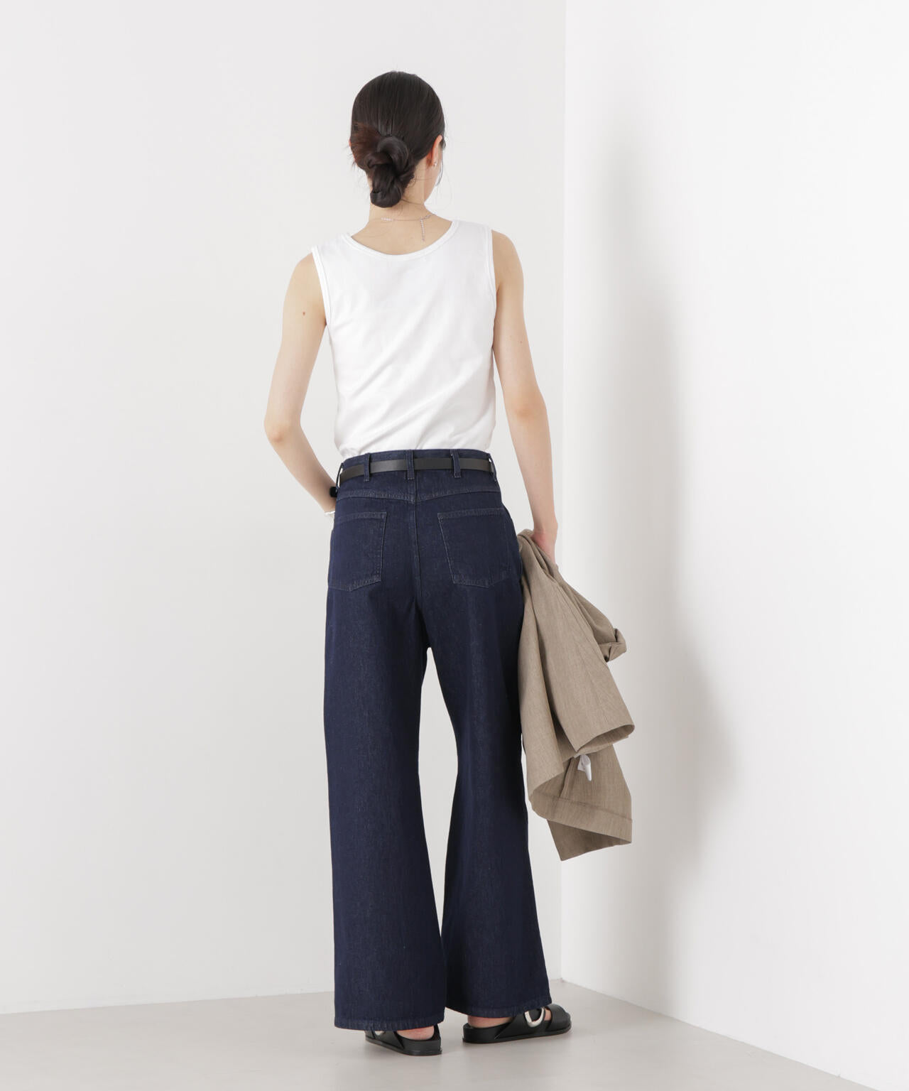 抗菌防臭コットンフライスカットタンクトップ 6736124312