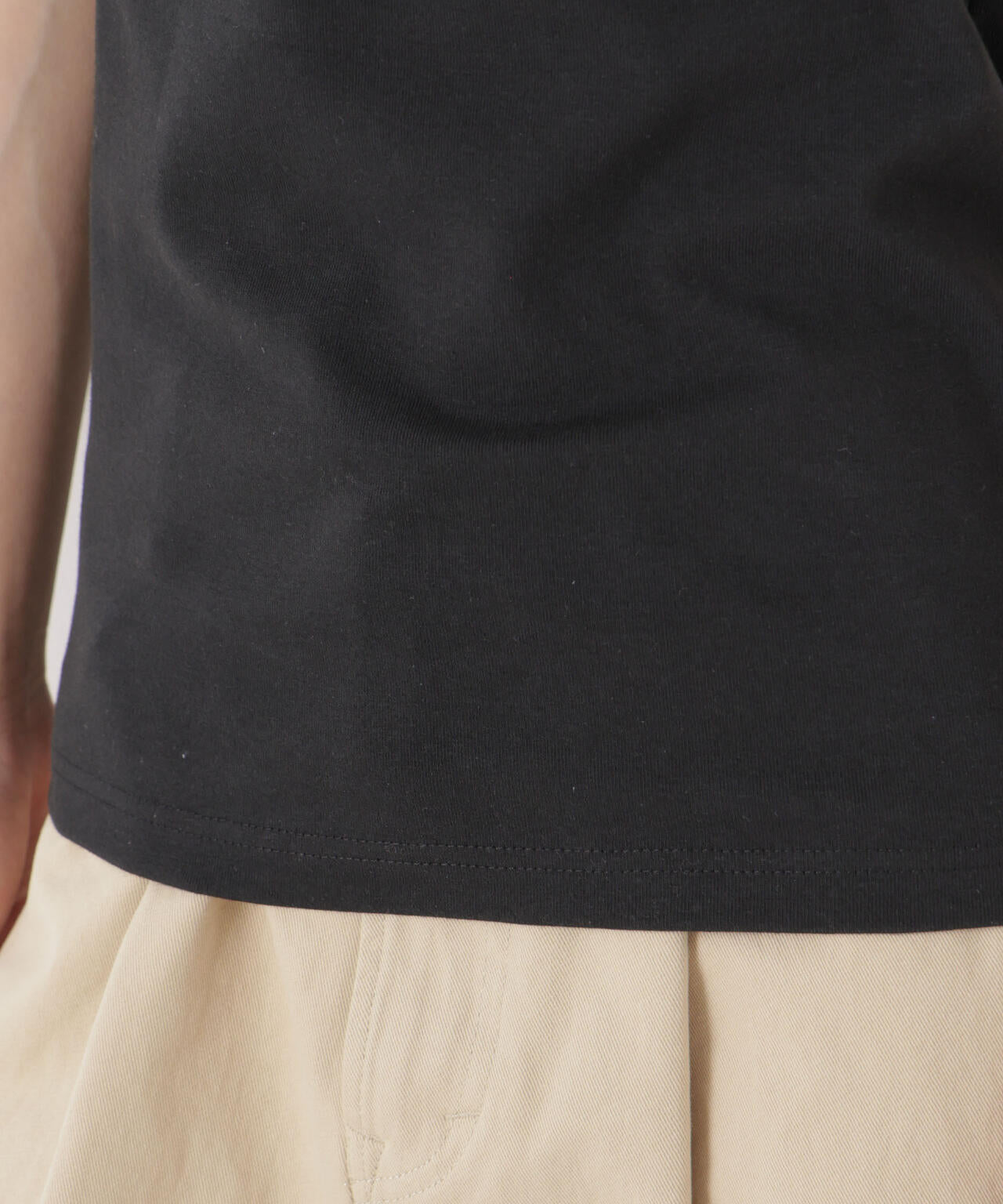 抗菌防臭コットンフライスカットクルーネックトップス 6736124313