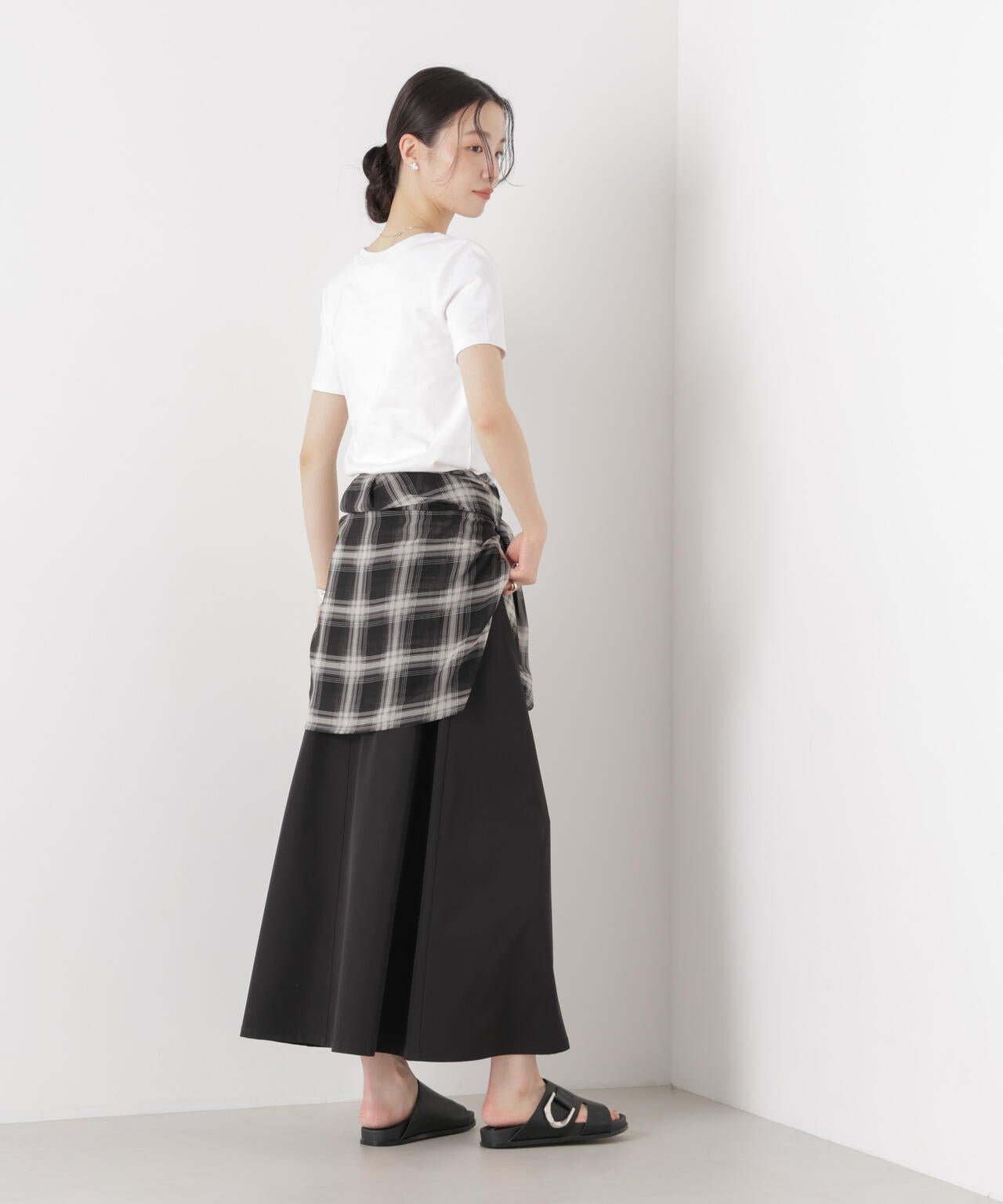 抗菌防臭コットンフライスカットクルーネックトップス 6736124313