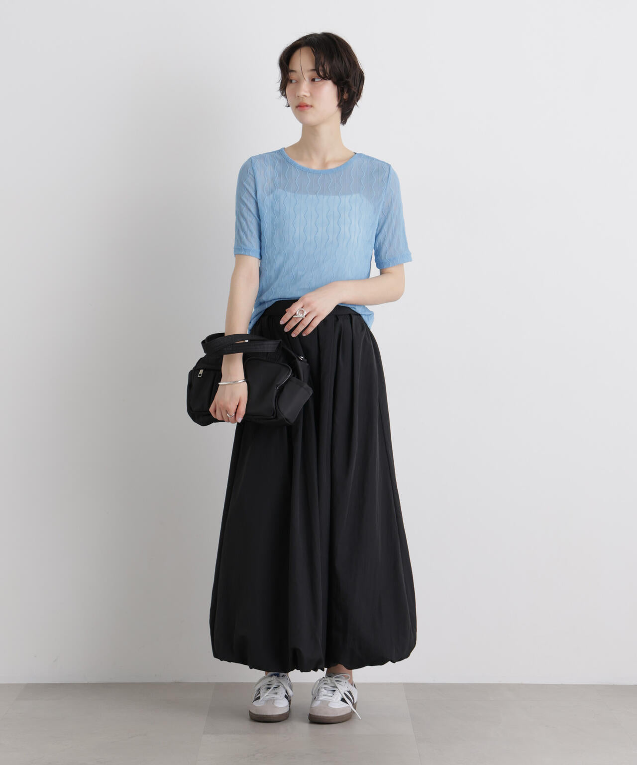 シアーカットクルーネックトップス 6736124324