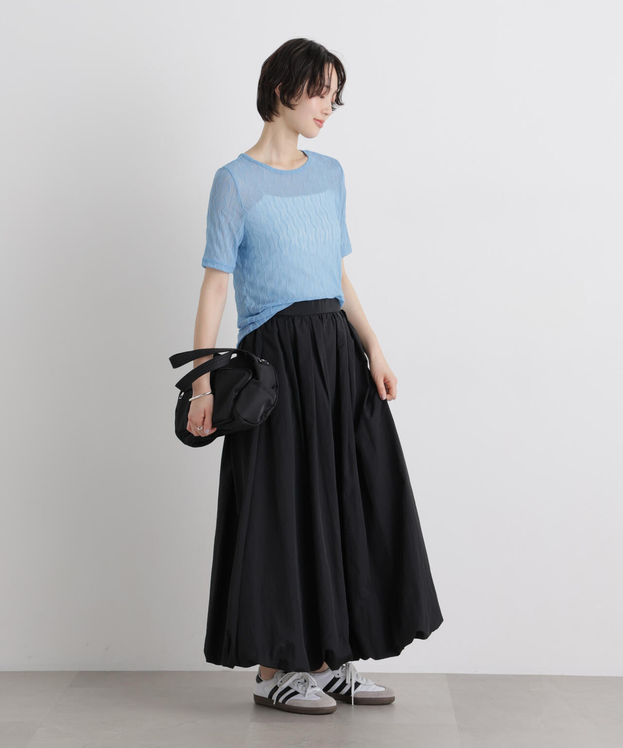 シアーカットクルーネックトップス 6736124324