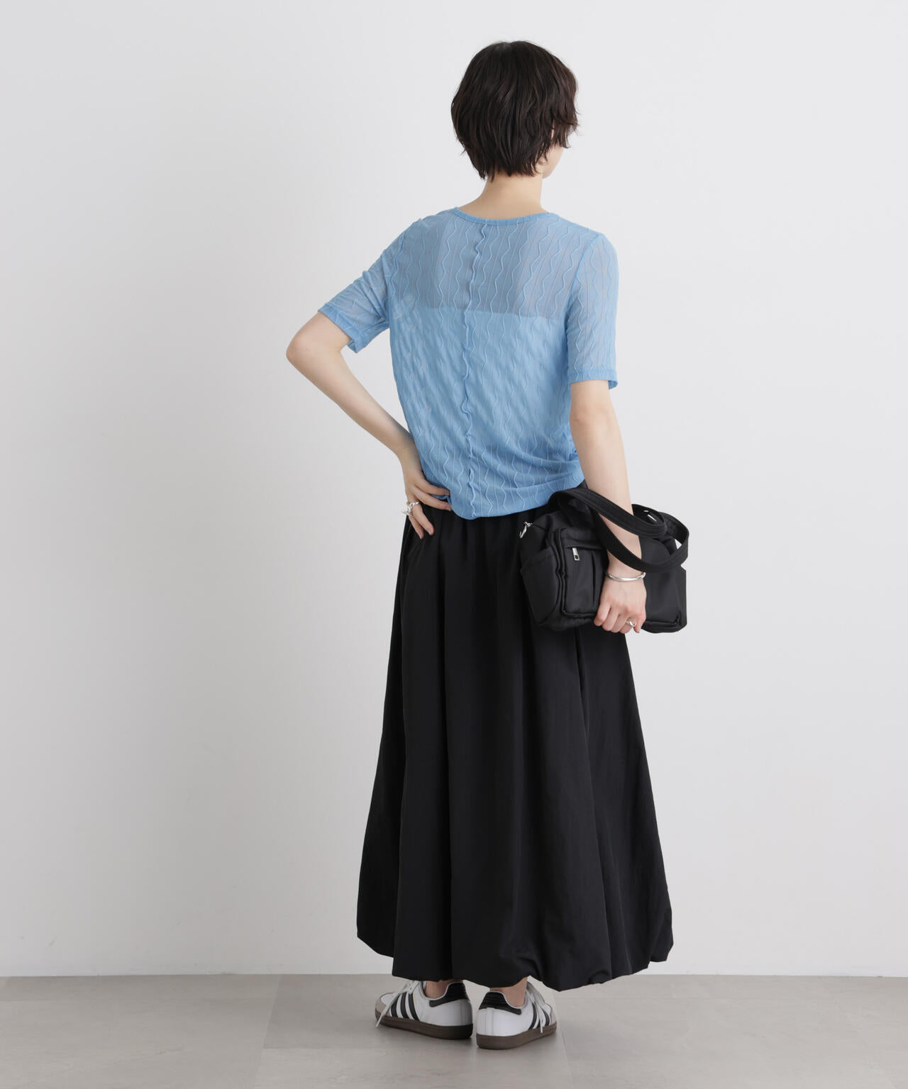 シアーカットクルーネックトップス 6736124324