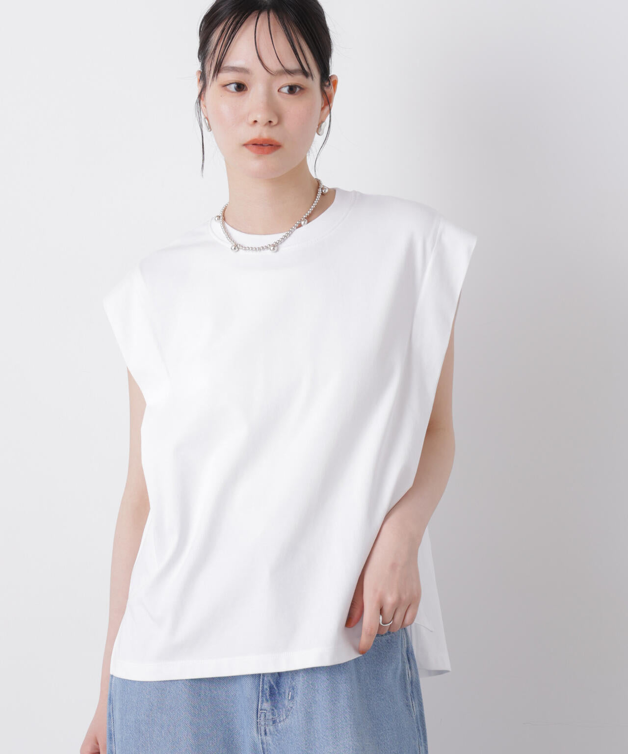 近赤外線&UVカット・吸水速乾機能 タックデザイントップス 6736124336