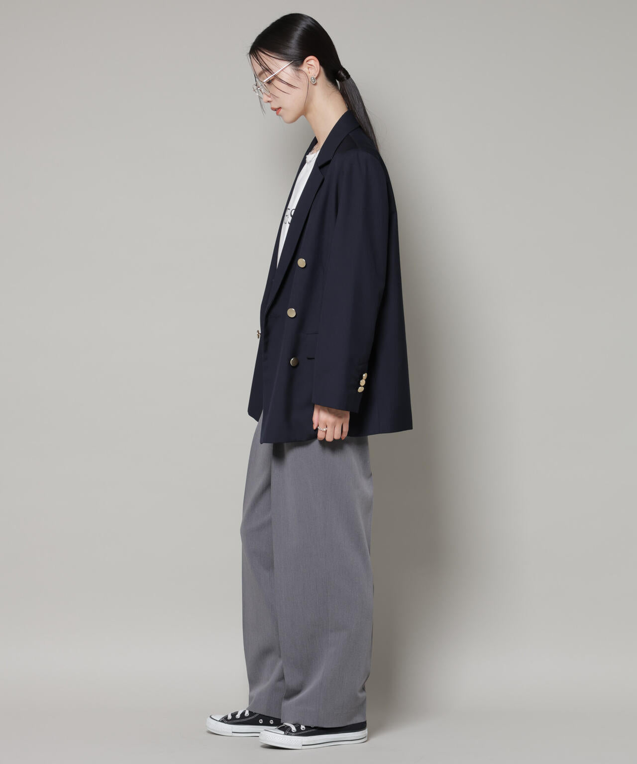 ワンタックセンタープレスストレートパンツ 6736127300