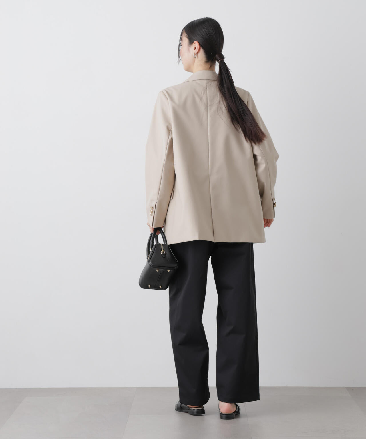 ツイルストレッチワンタックパンツ 6736127302