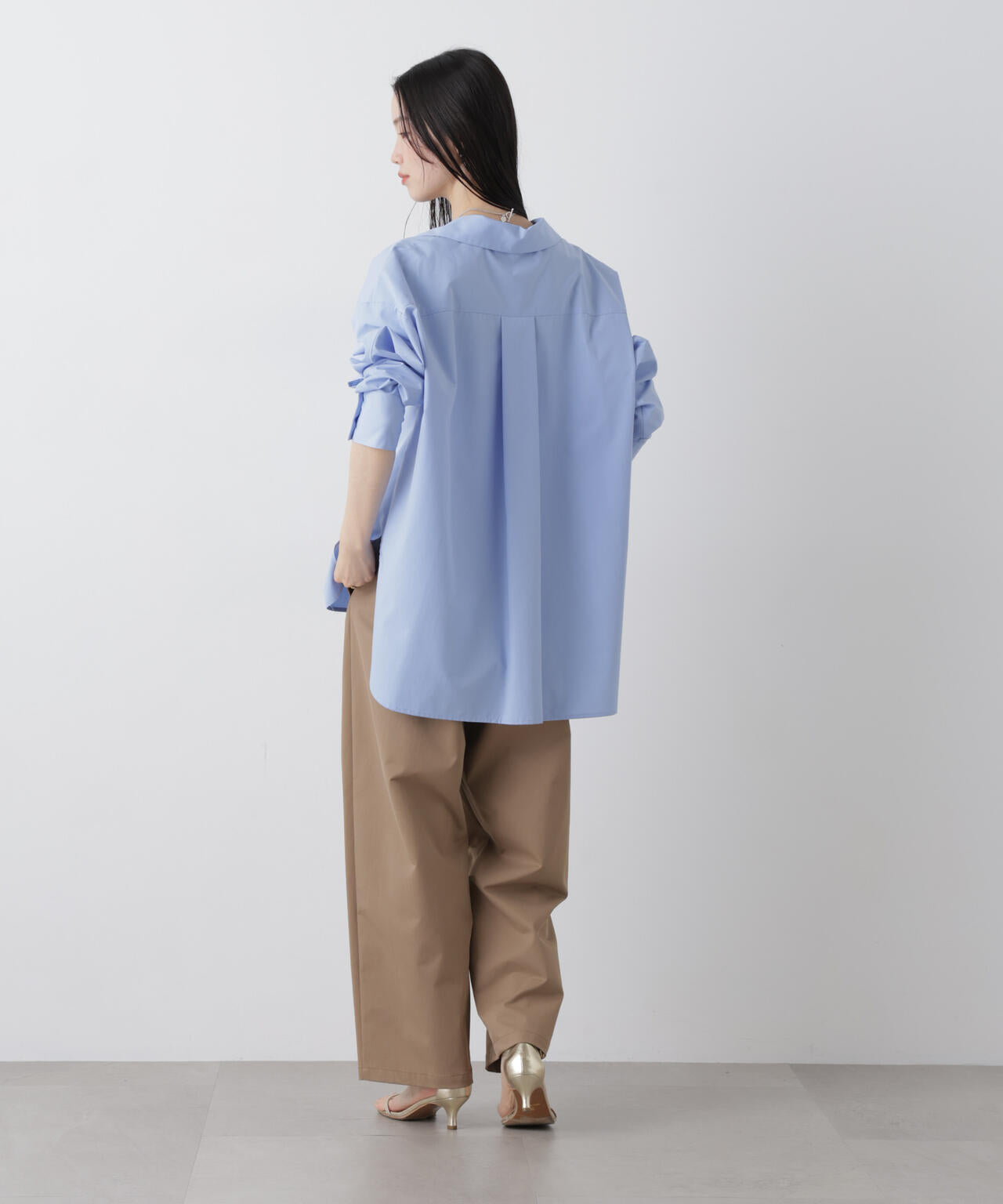 ツイルストレッチ ワンタック パンツ