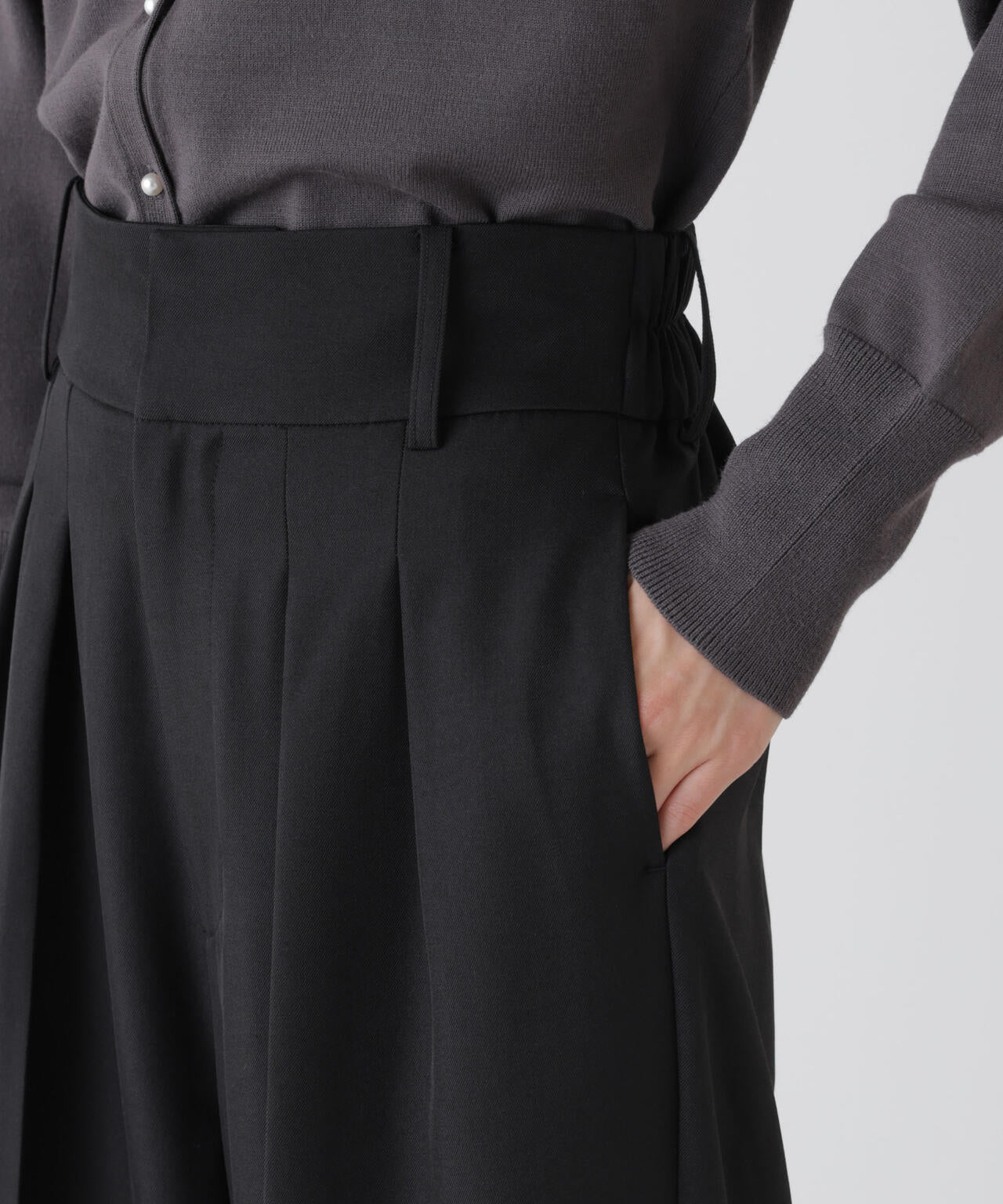 ハイウエストツータックワイドパンツ 6736127303
