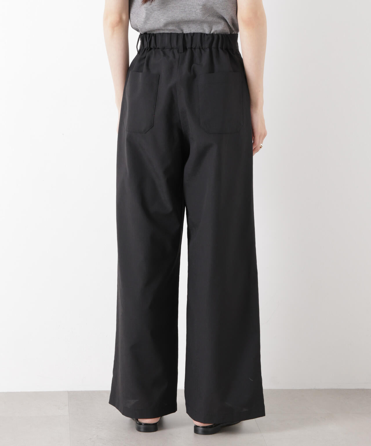 ソフトシアーツータックワイドパンツ(セットアップ可) 6736127308