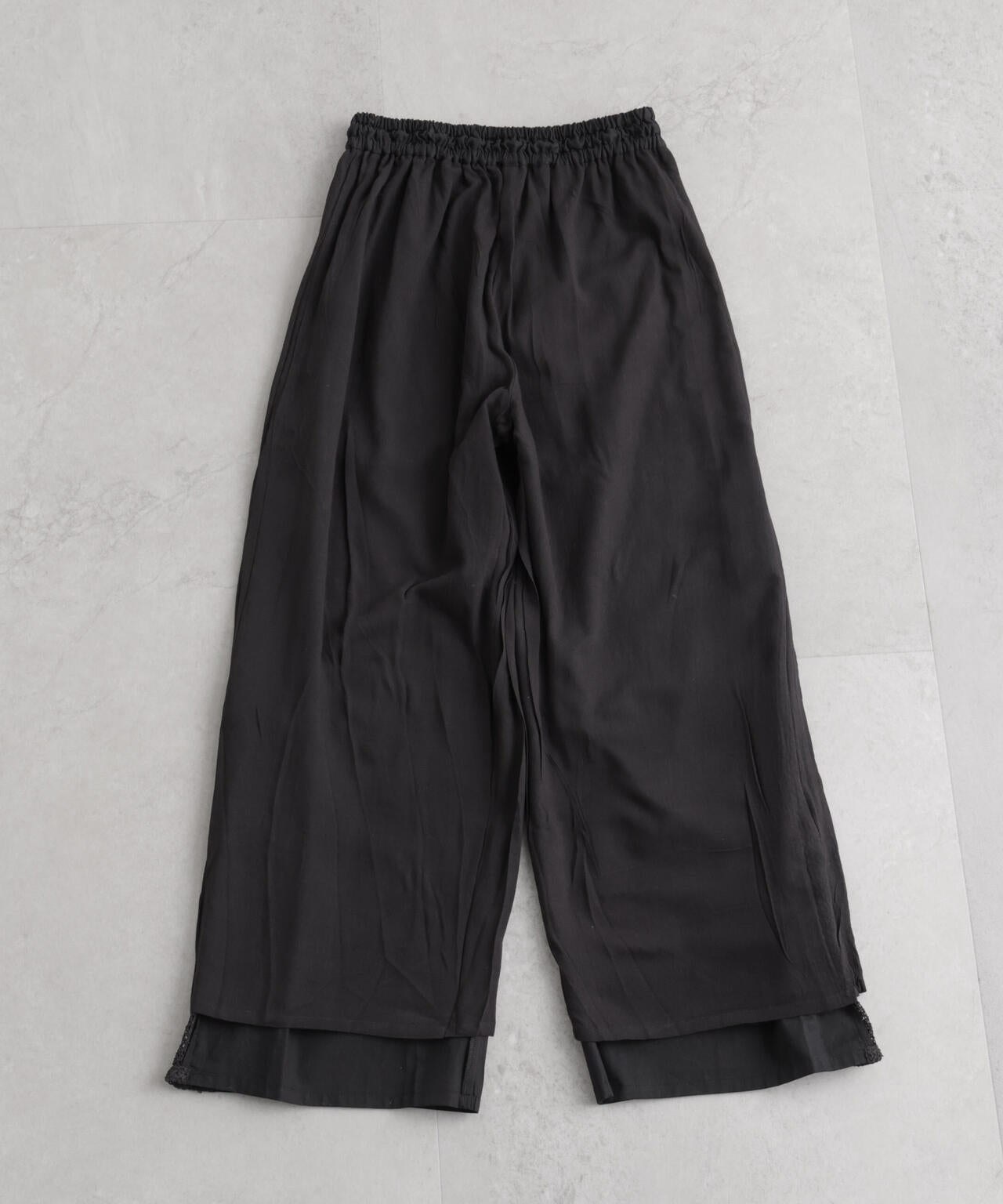 made in INDIA サイドレースワイドパンツ 6736127309