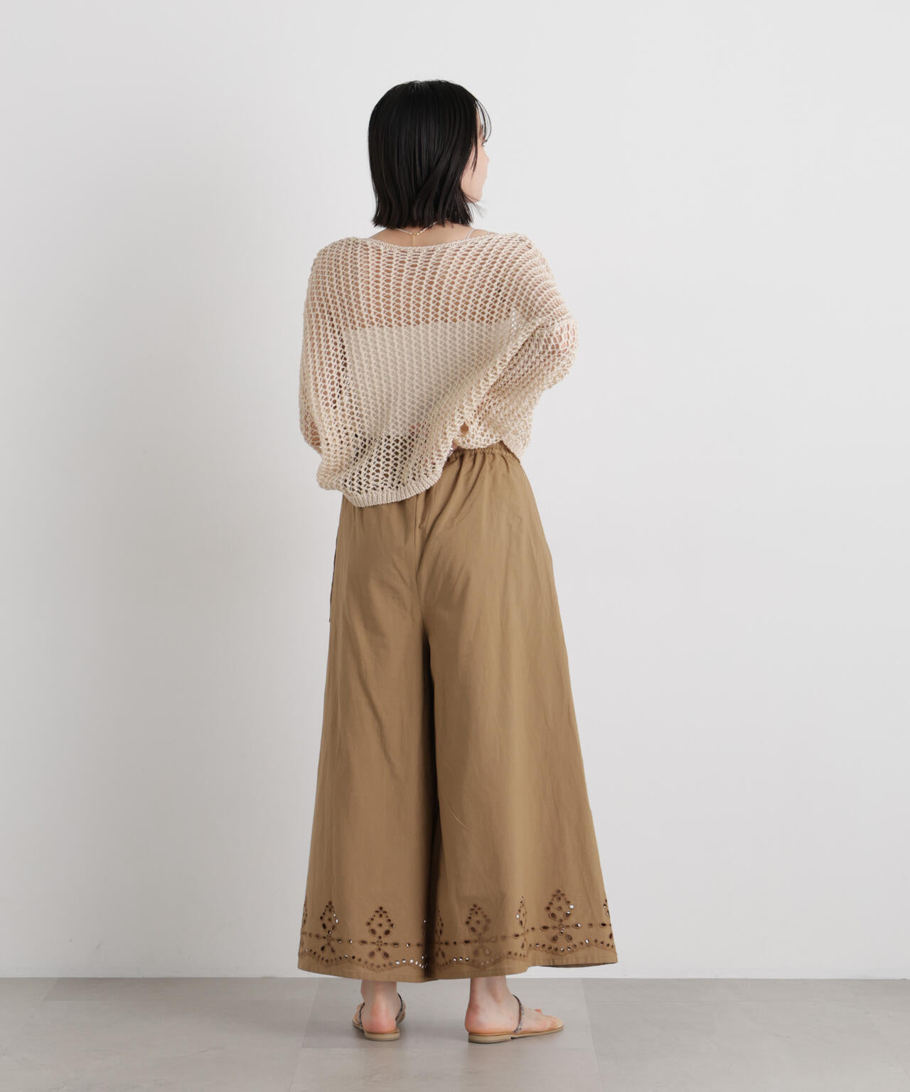 made in INDIAカットワークエンブロイダリーパンツ(セットアップ可) 6736127312