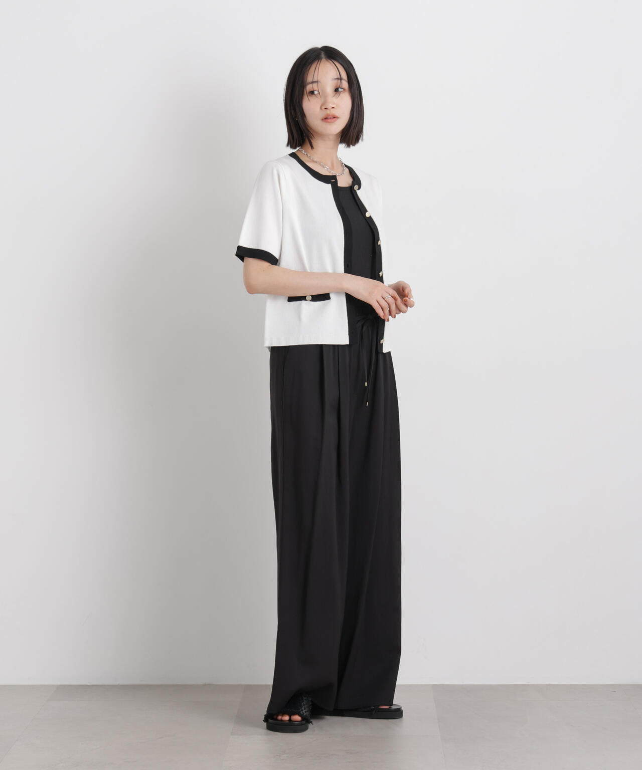 微光沢ツイルイージーパンツ(セットアップ可) 6736127315