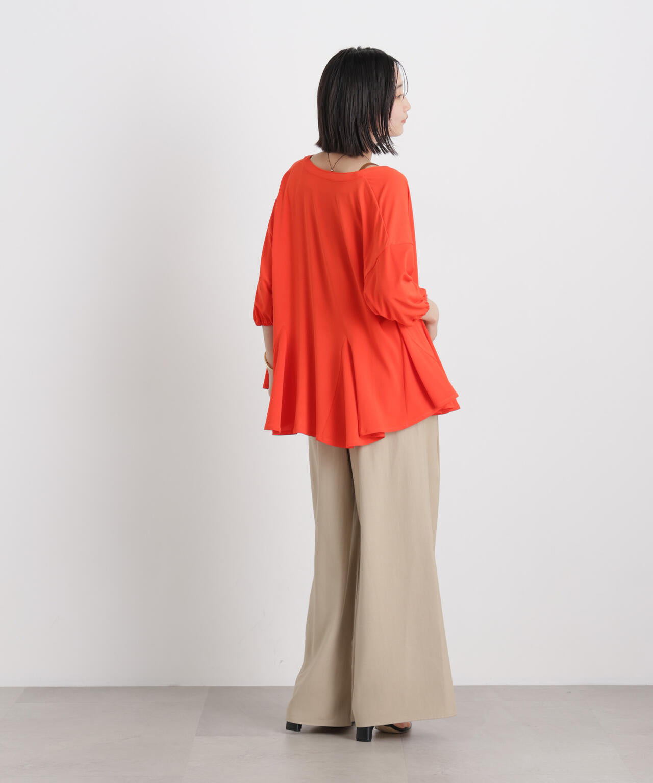 微光沢ツイルイージーパンツ(セットアップ可) 6736127315