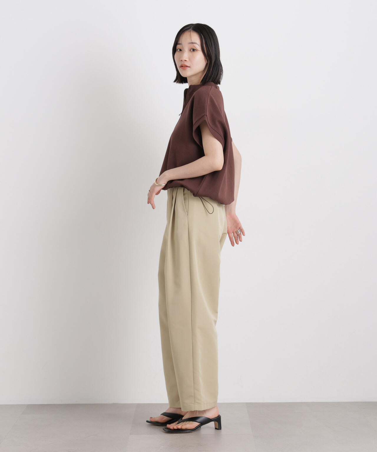 Prototypes ナイロンテーラードパンツ STILL BY HAND - 【26SS】ストレッチナイロンテーパードパンツ