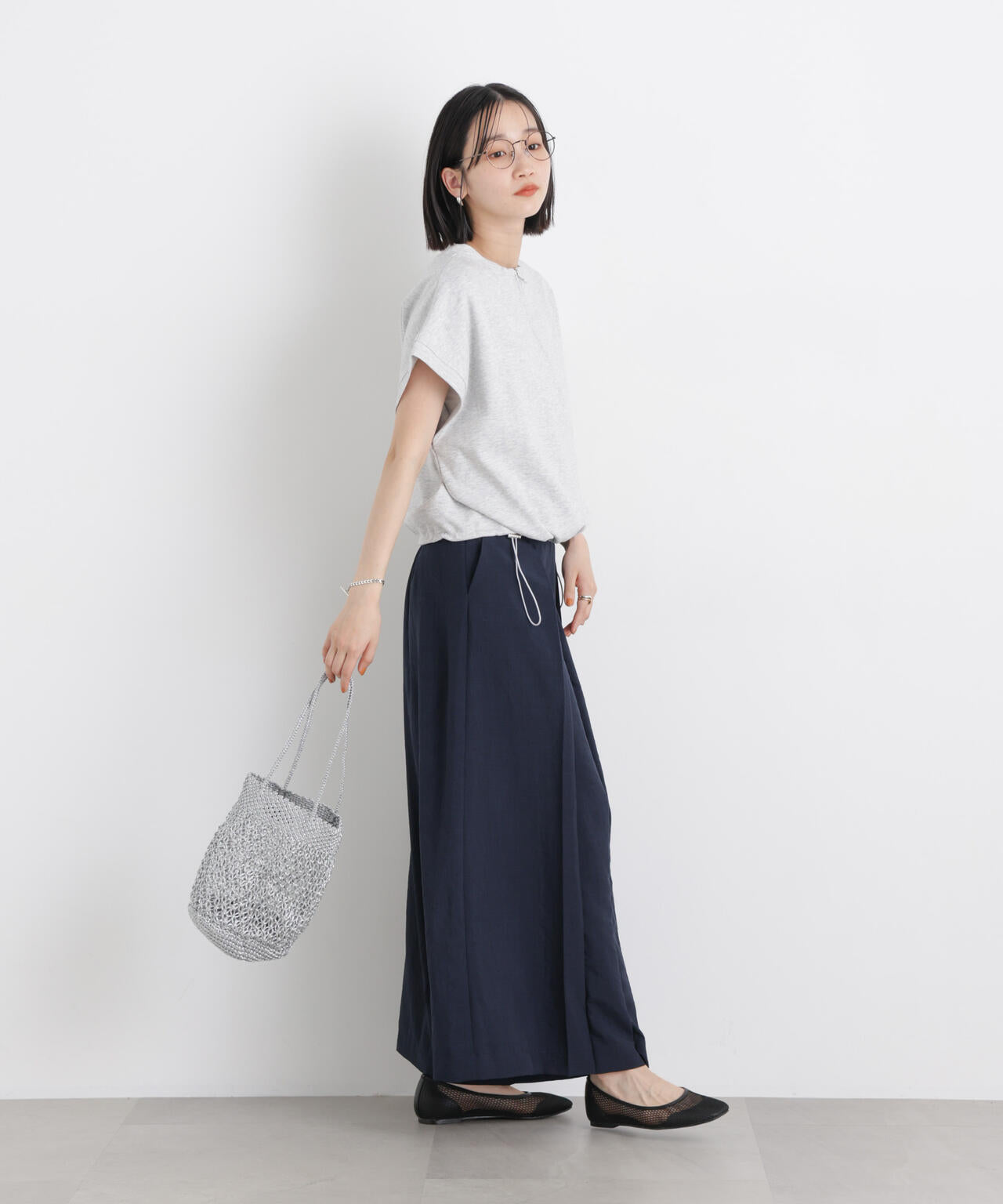 タンブラーブッチャー ボックスプリーツ ワイドパンツ ( セットアップ 可)