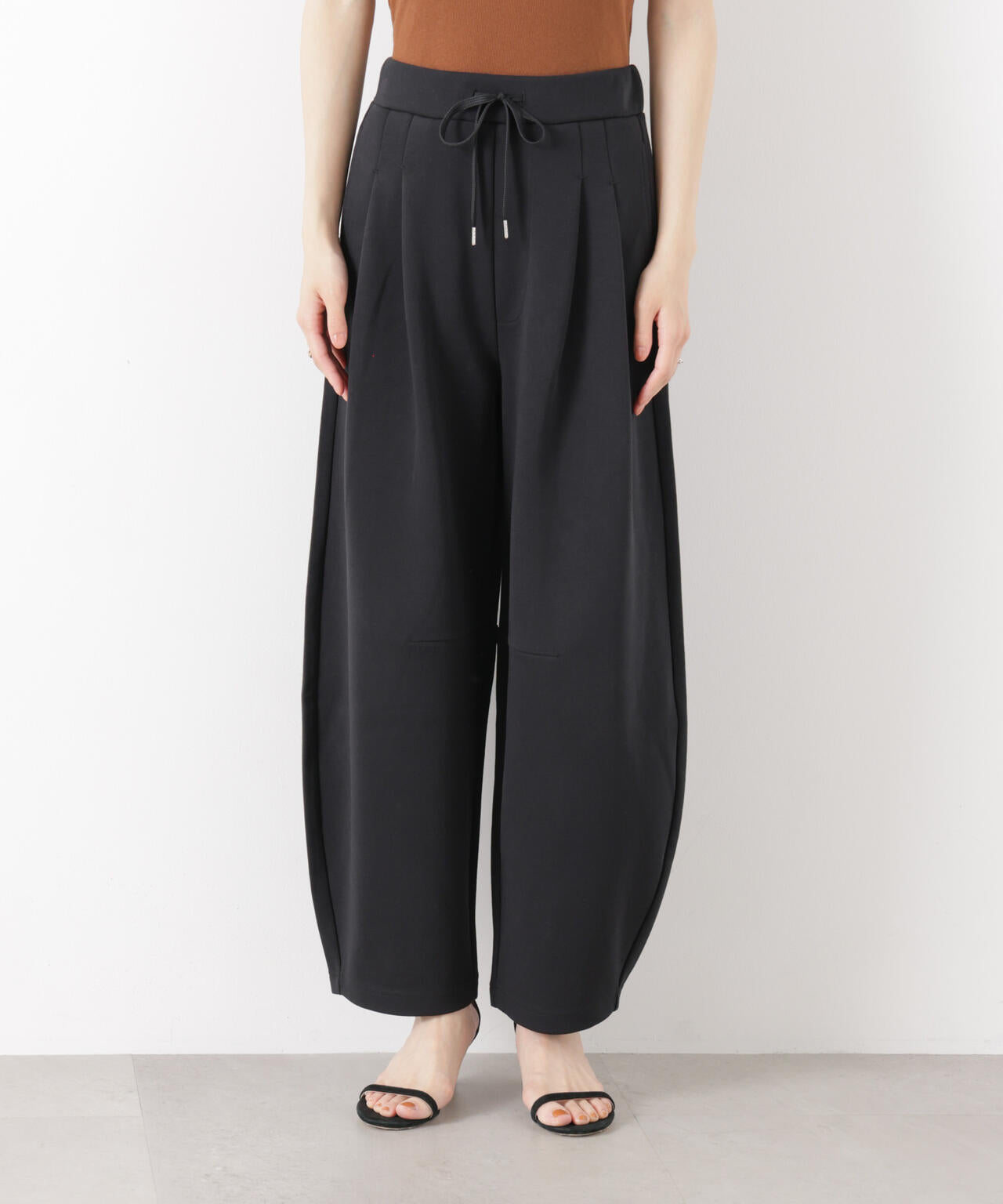 接触冷感ダンボールカットカーブシルエットパンツ(セットアップ可) 6736127320