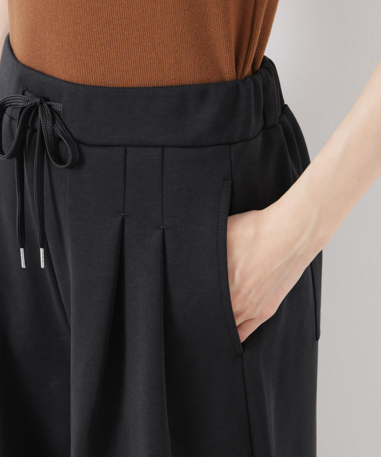 接触冷感ダンボールカットカーブシルエットパンツ(セットアップ可) 6736127320