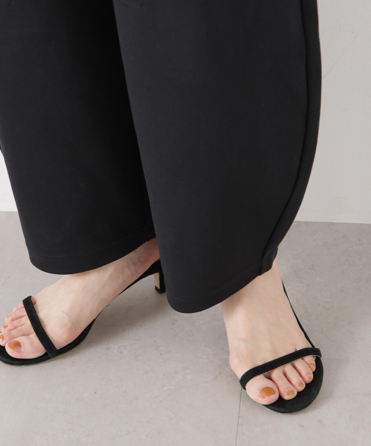 接触冷感ダンボールカットカーブシルエットパンツ(セットアップ可) 6736127320