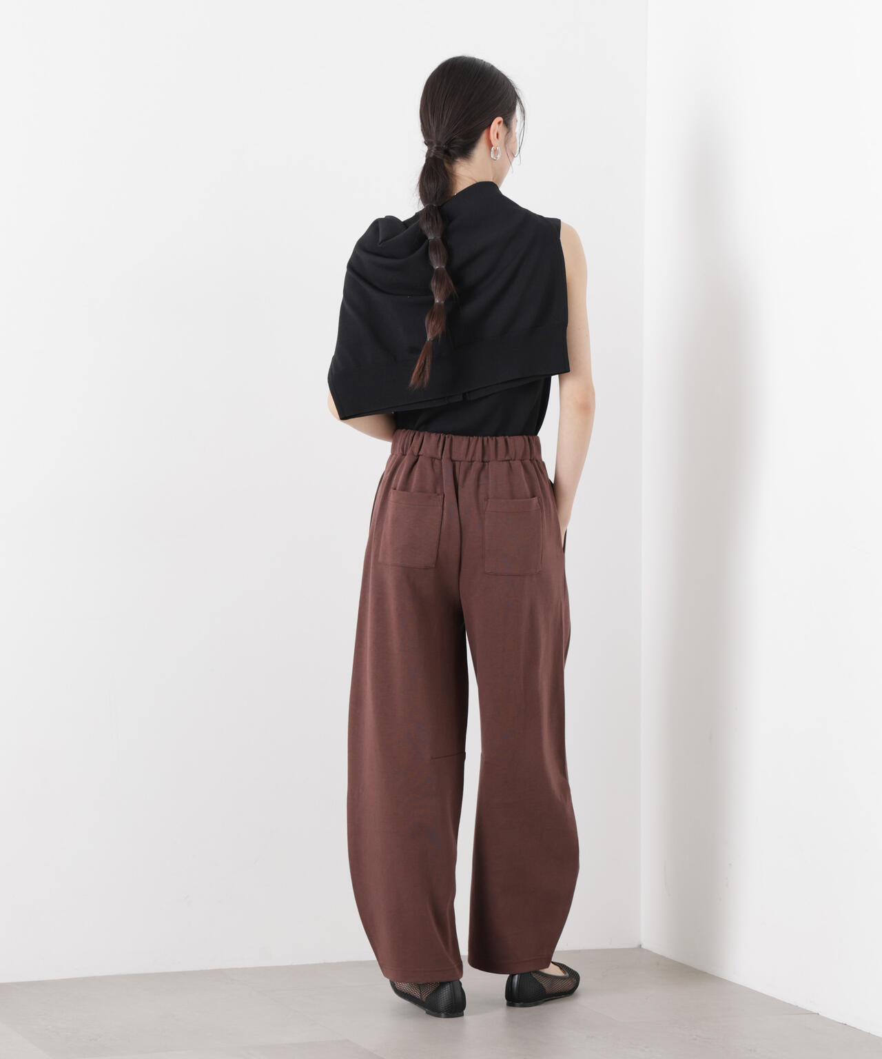 接触冷感ダンボールカットカーブシルエットパンツ(セットアップ可) 6736127320