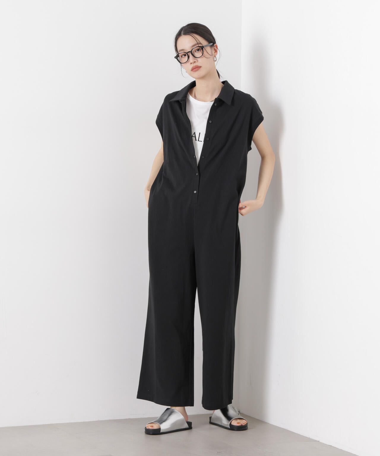 ポロ サロペット カット パンツ