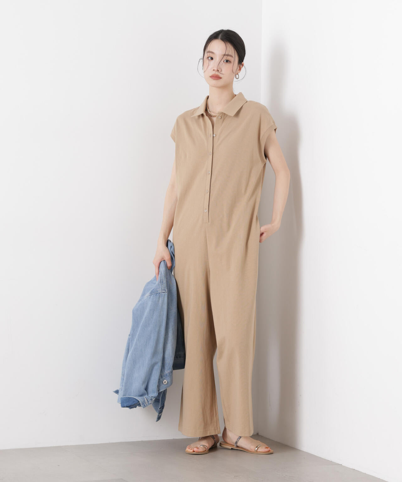 ポロ サロペット カット パンツ