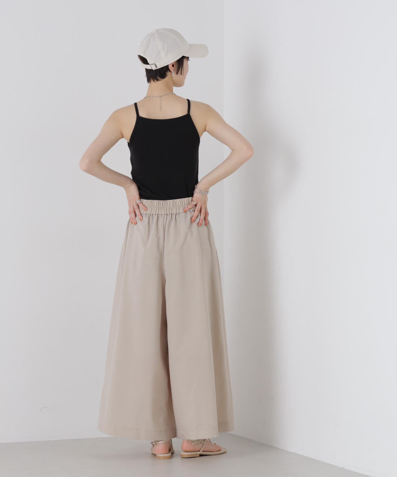 ドライマット トロギャザー ワイドパンツ ( セットアップ 可)