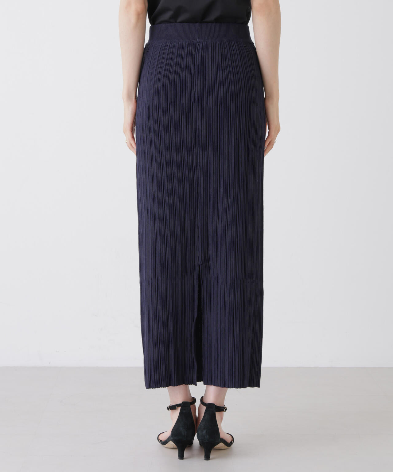 プリーツニットナロースカート(セットアップ可) 6736130301