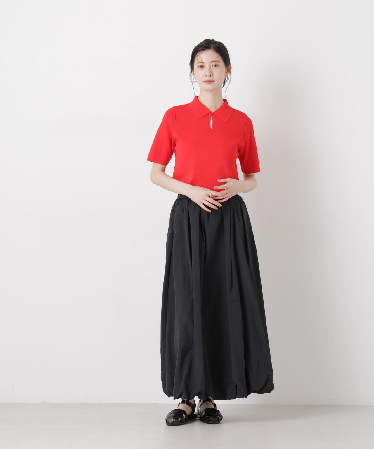 ナイロンタッサーバルーンスカート 6736130306