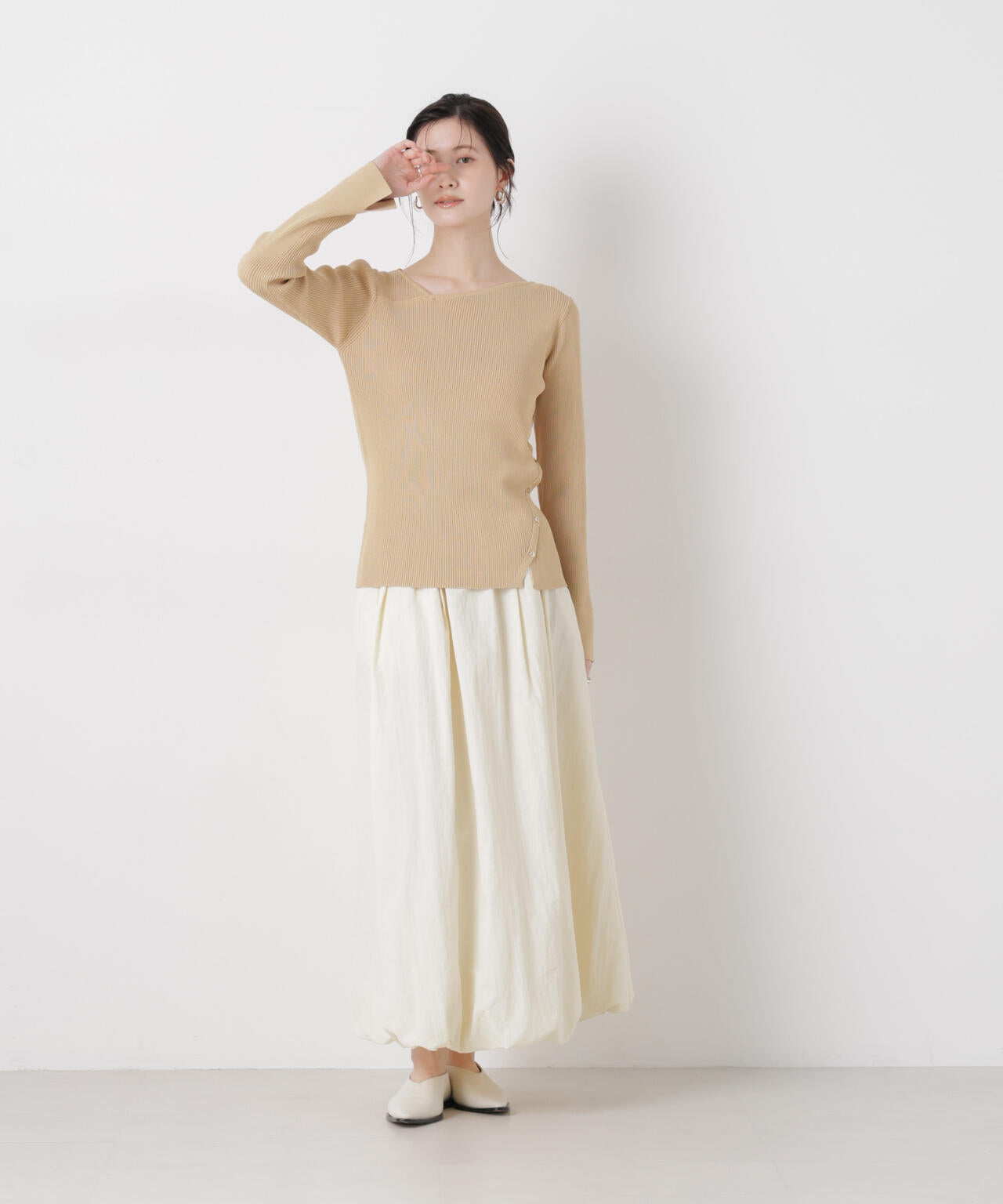 ナイロンタッサーバルーンスカート 6736130306