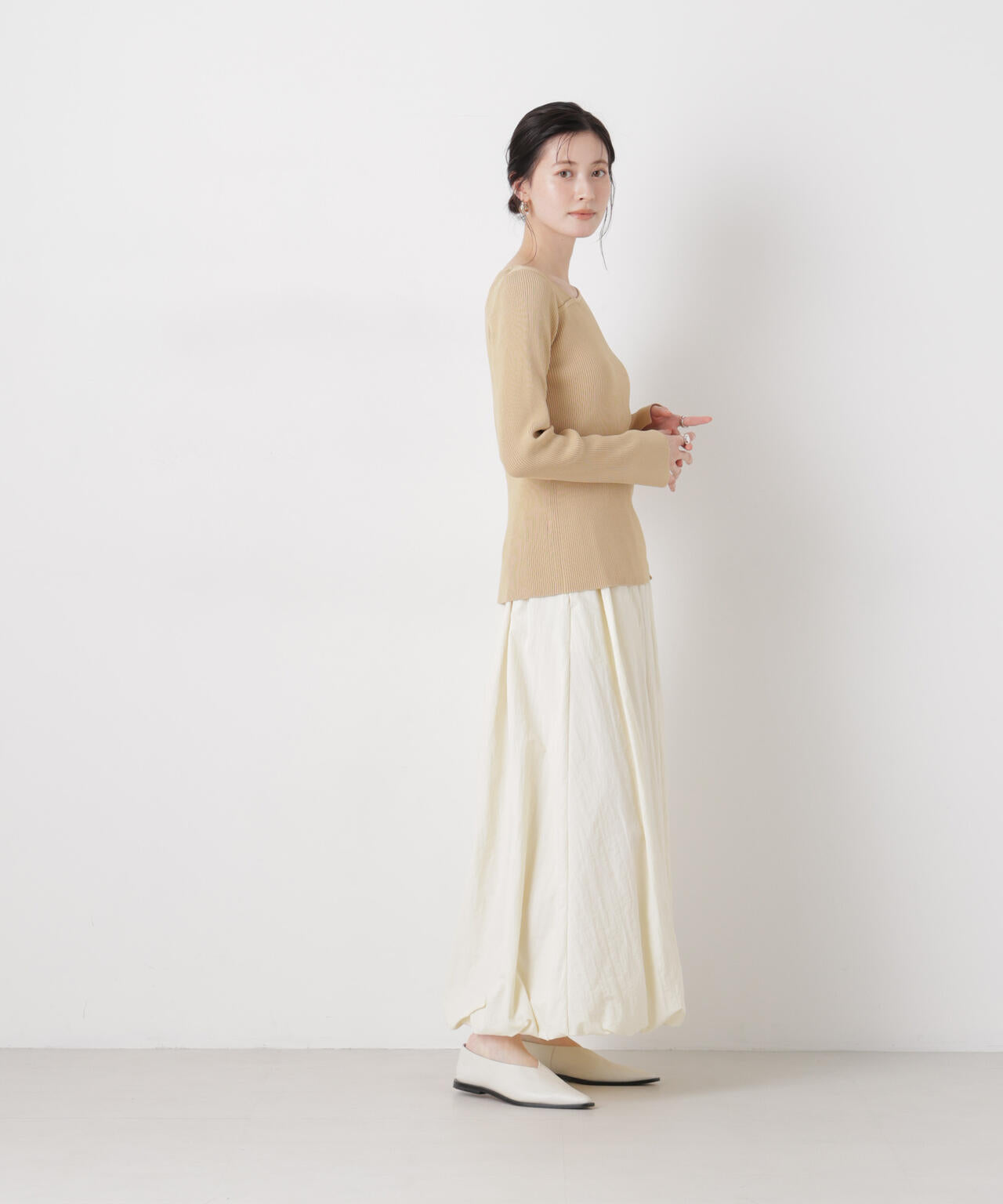 ナイロンタッサーバルーンスカート 6736130306