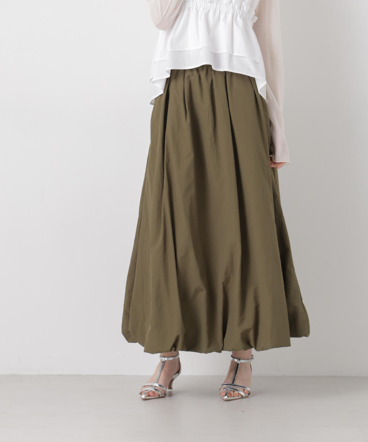 ナイロンタッサーバルーンスカート 6736130306