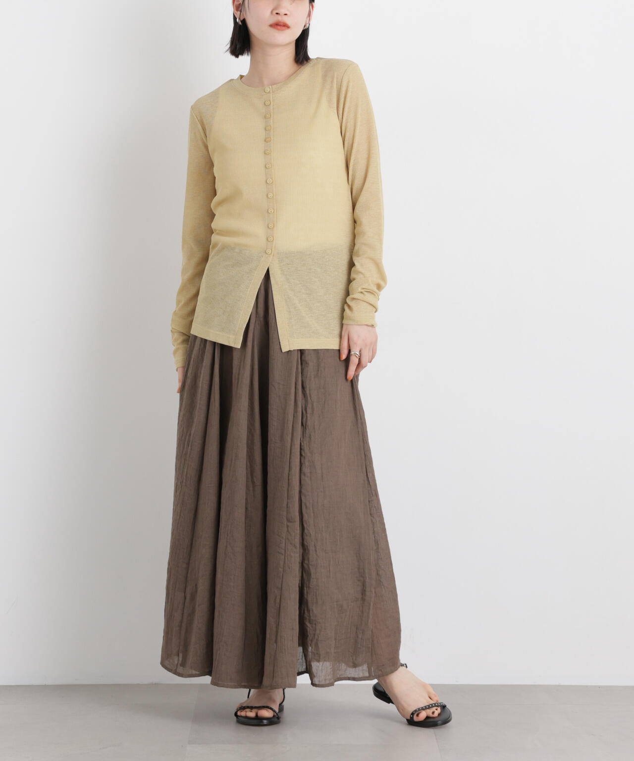 TCボイル接ぎフレアスカート(セットアップ可)