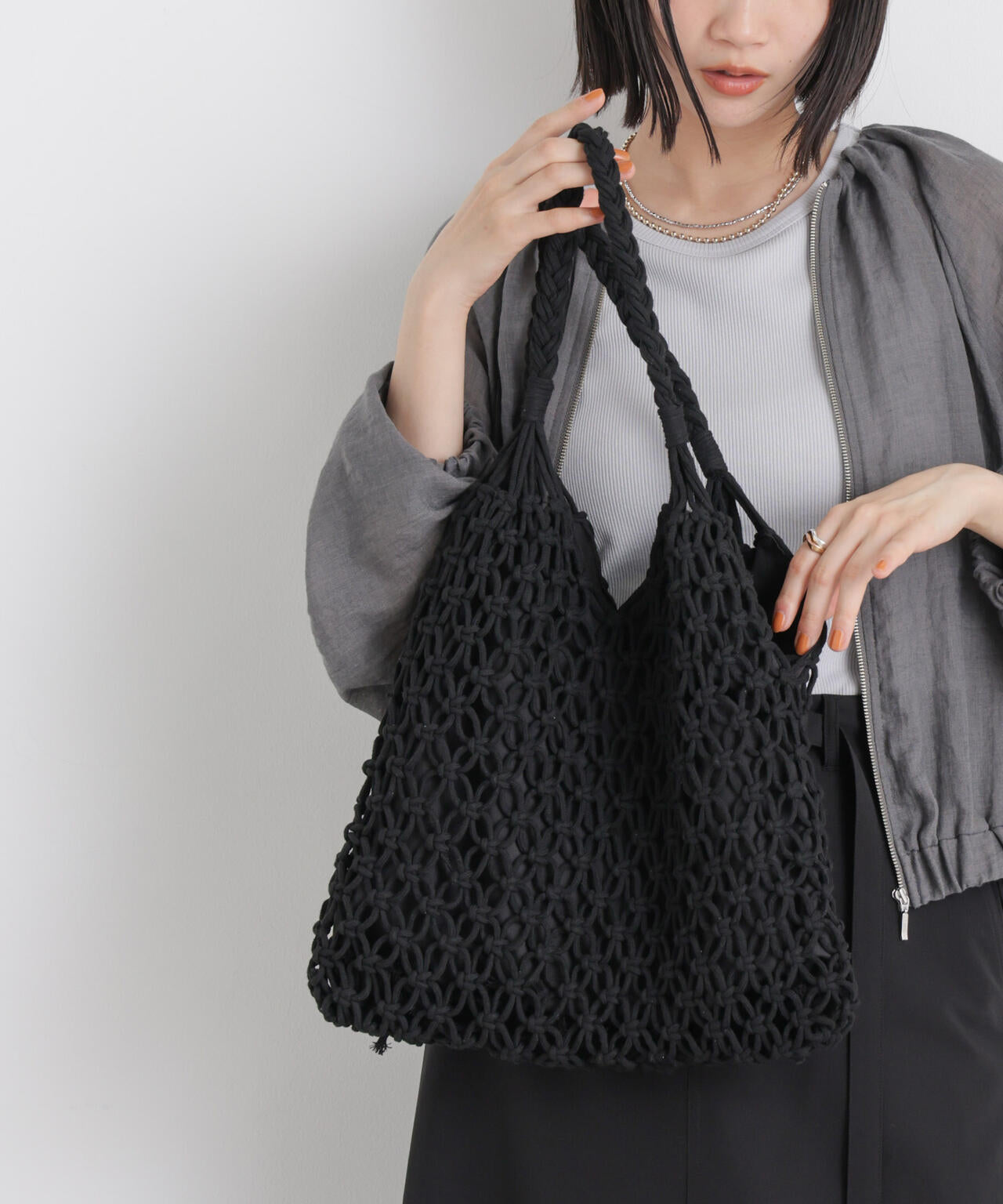 マクラメトートバッグ