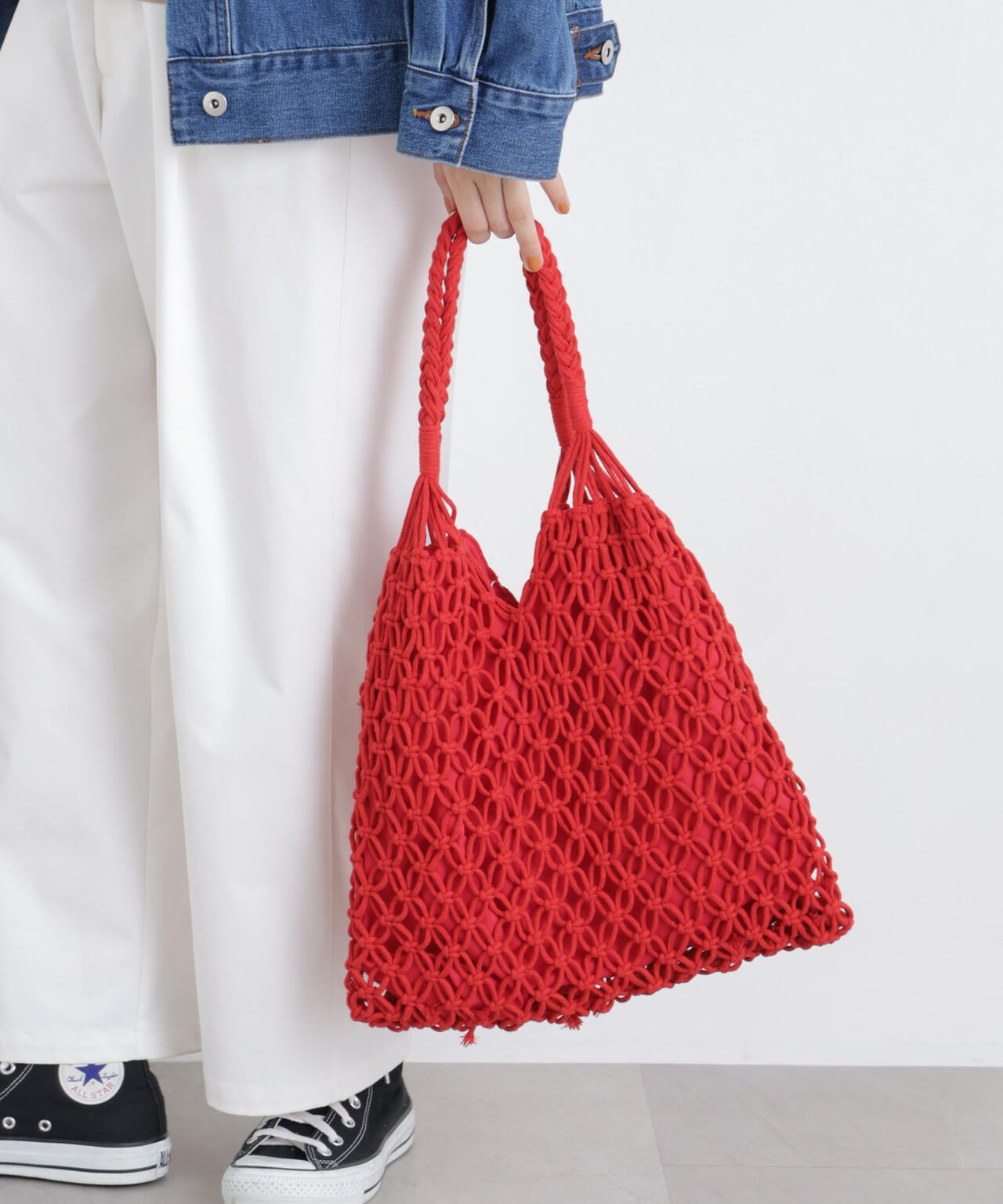 マクラメトートバッグ