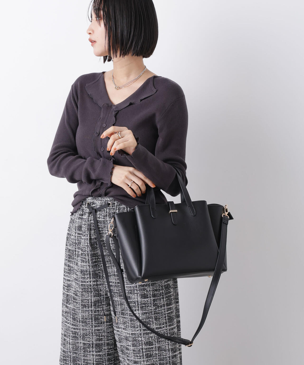 ナノ・ユニバース購入*2wayバッグ ショルダー付き 2way トートバッグ