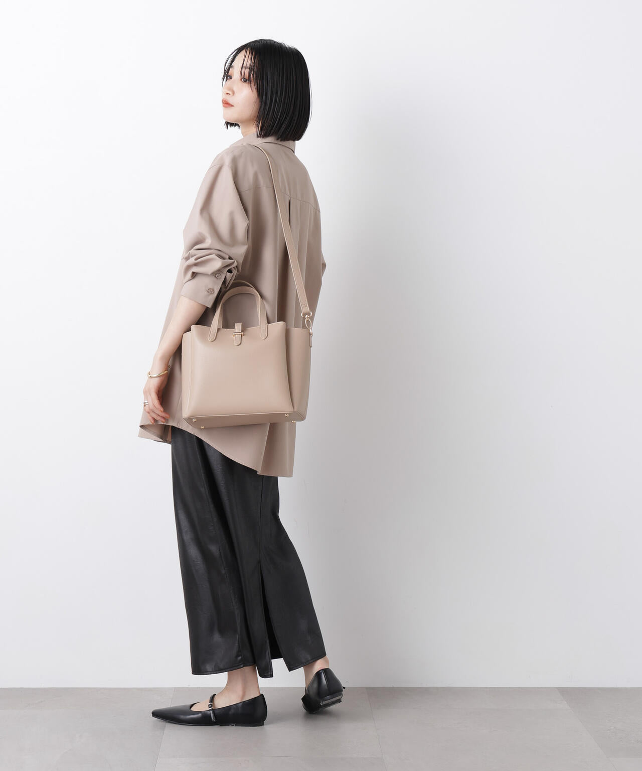 ナノ・ユニバース購入*2wayバッグ ショルダー付き 2way トートバッグ