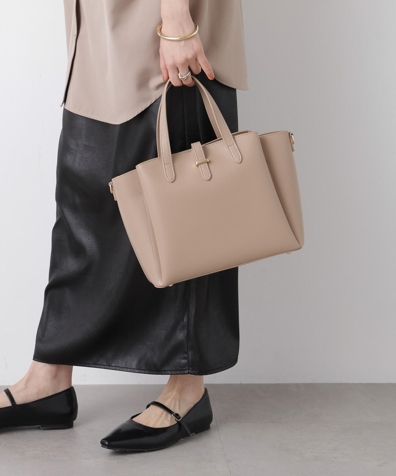 ショルダー付き 2way トートバッグ