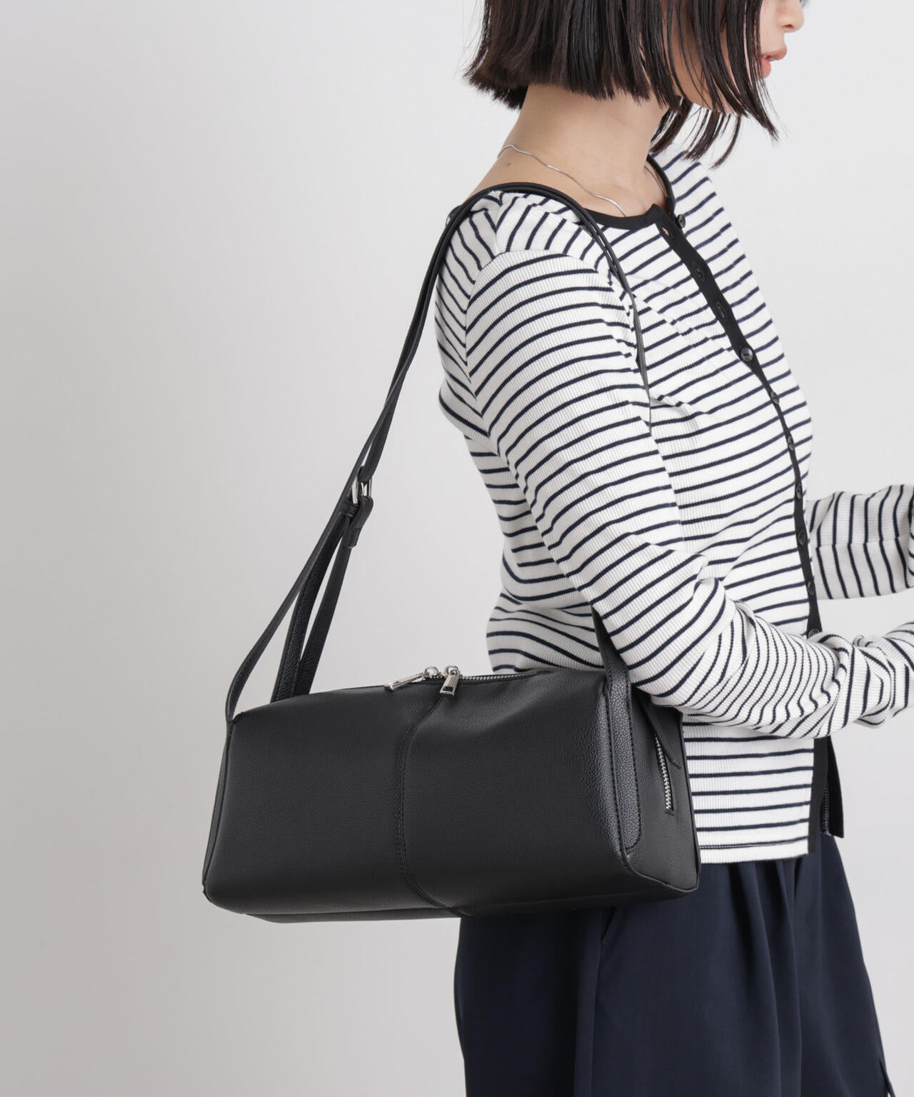 ツーハンドルスクエアショルダー＆ボディーバッグ 6736132308