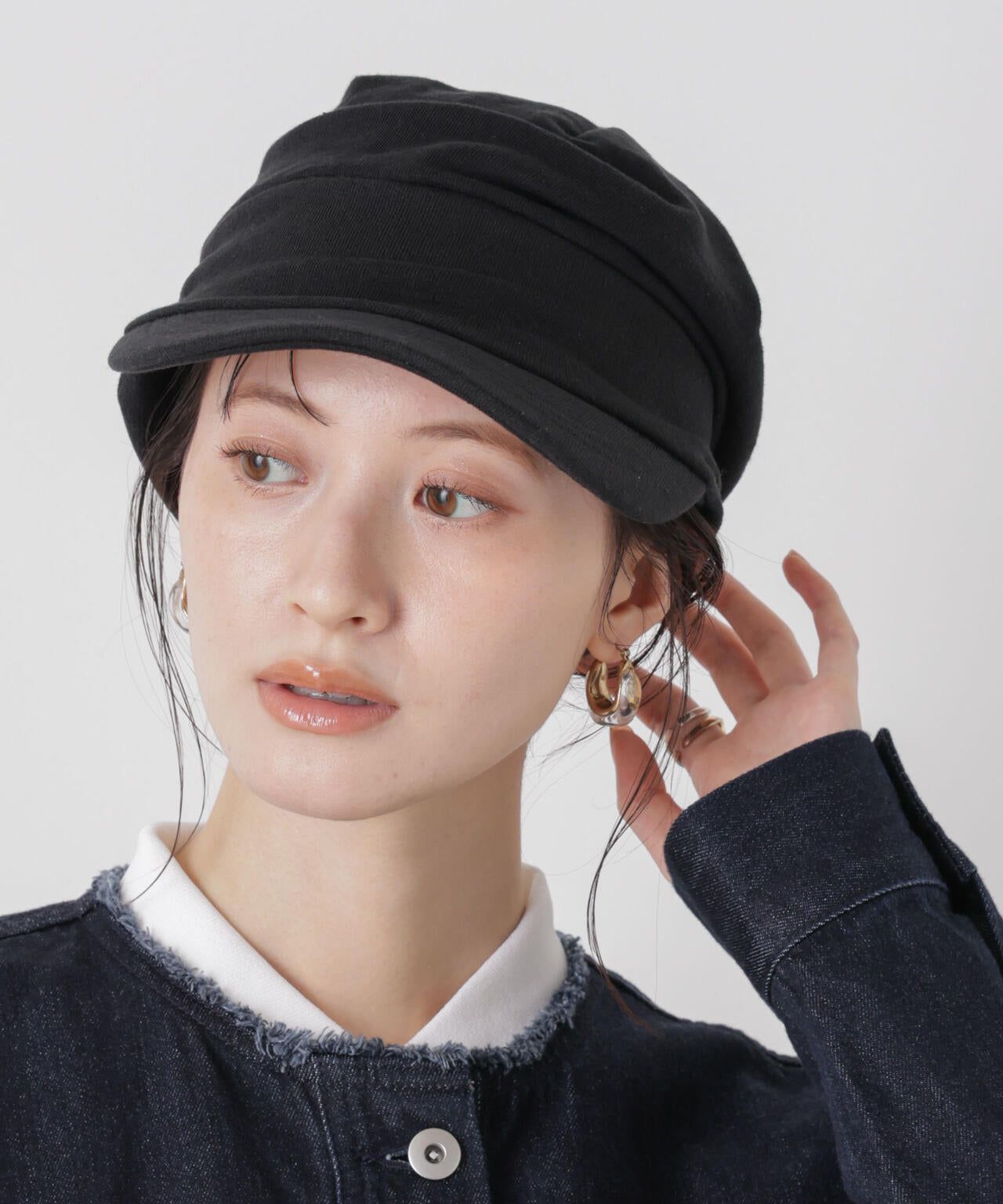 Healthknit/別注ワンポイント刺繍スウェットリラックスキャップ