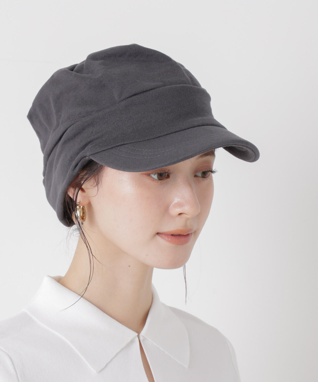 Healthknit/別注ワンポイント刺繍スウェットリラックスキャップ