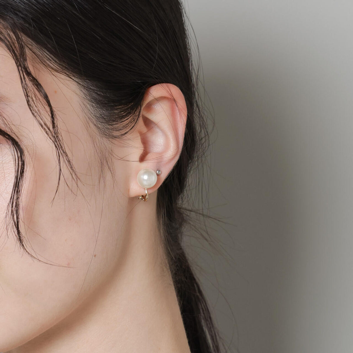 イミテーション パール 10mm イヤリング