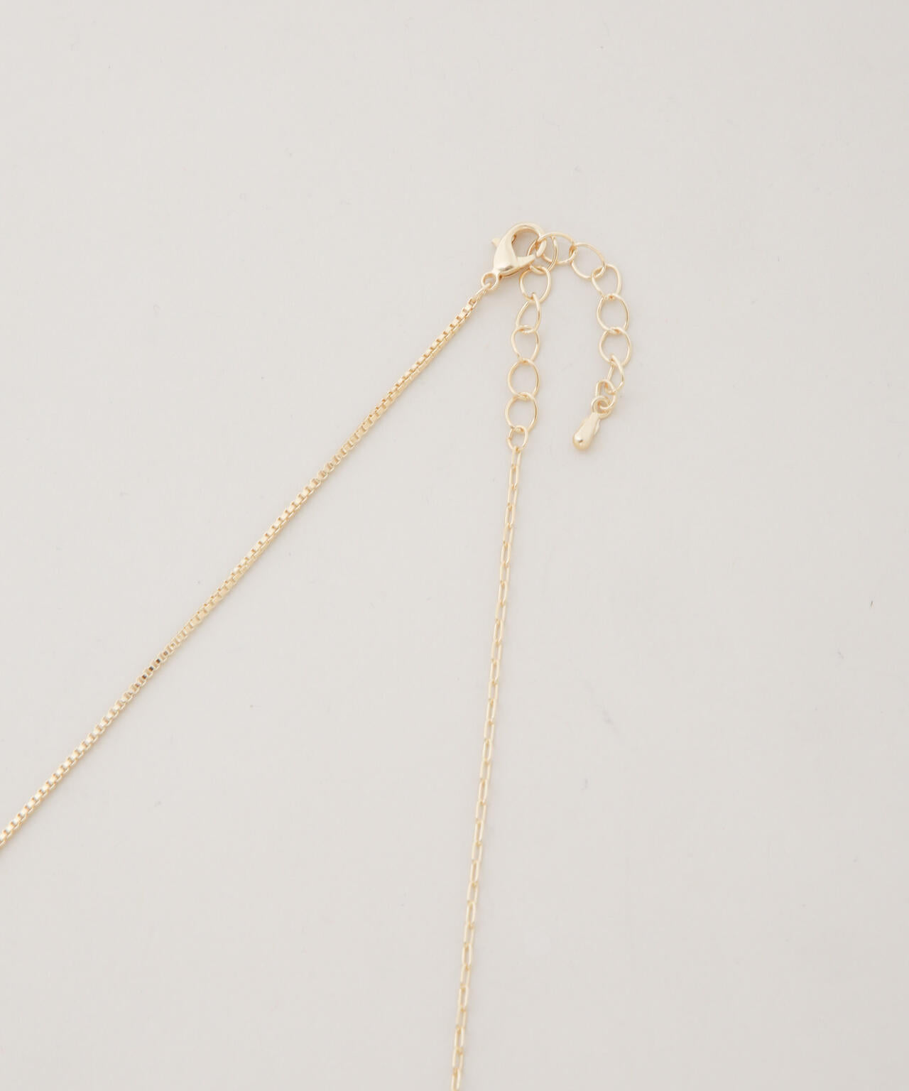 コンビチェーンデザインネックレス長さ38cm 6736146305