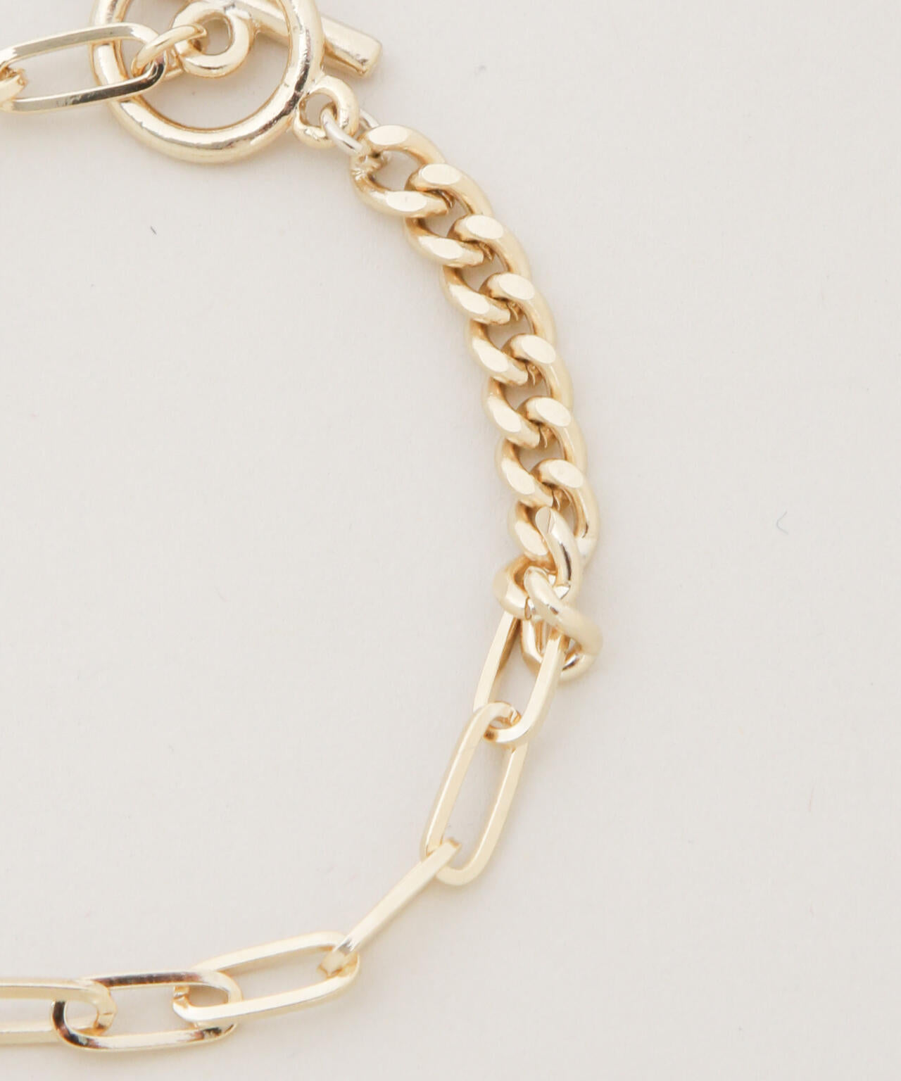 コンビチェーンデザインブレスレット長さ16.5cm 6736148300