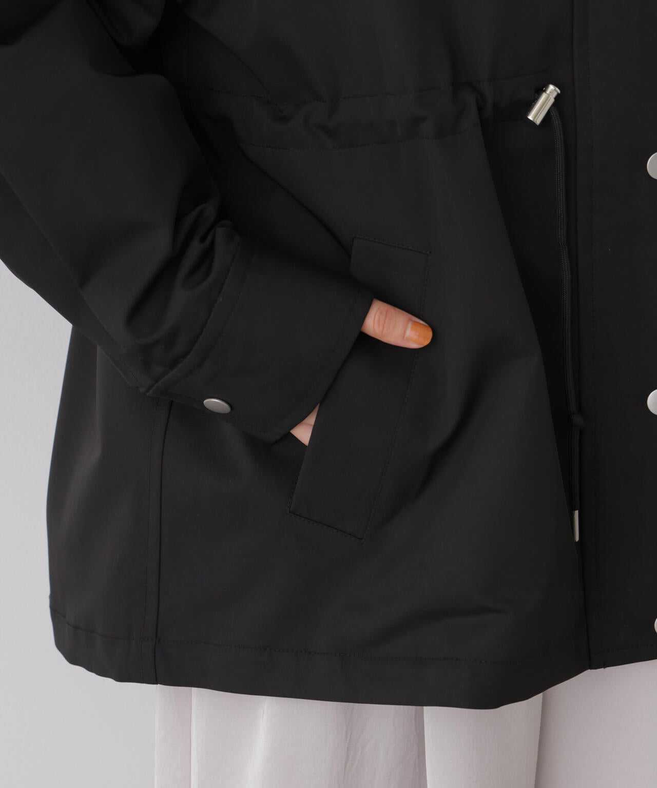 撥水加工フードブルゾン 6736212304