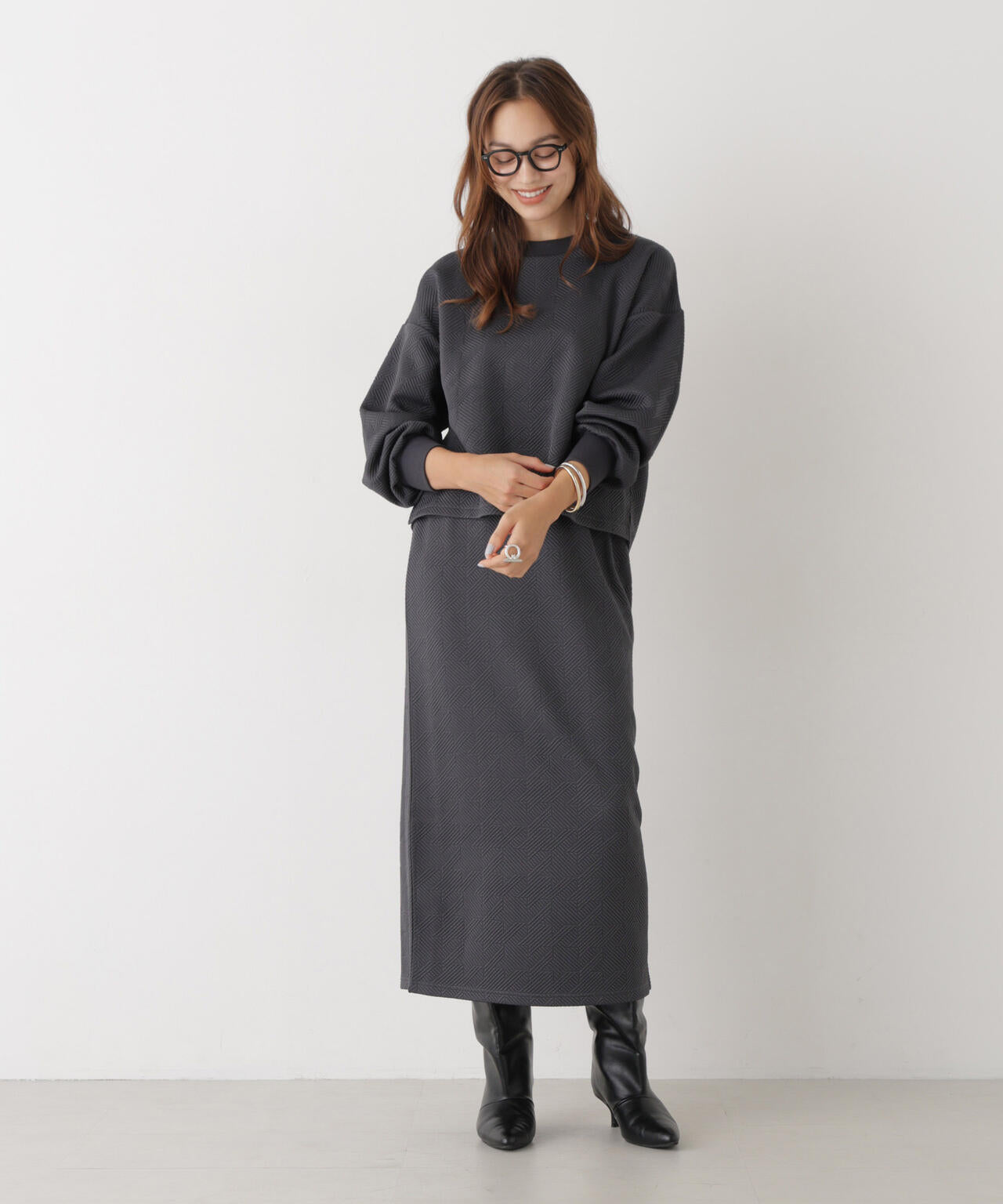 ジャガードカット セットアップ
