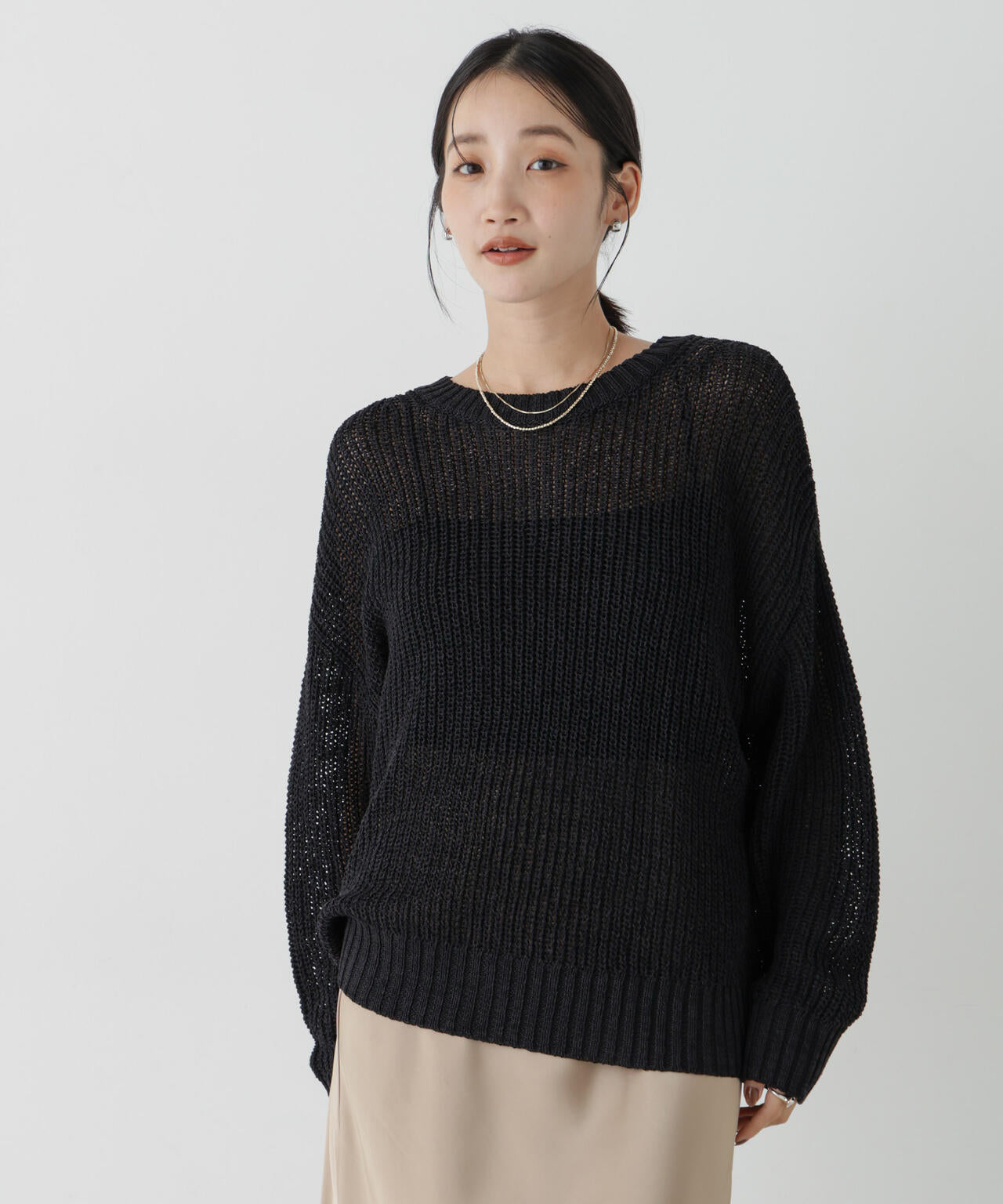 ロービングクルーネックルーズニット 6736222335