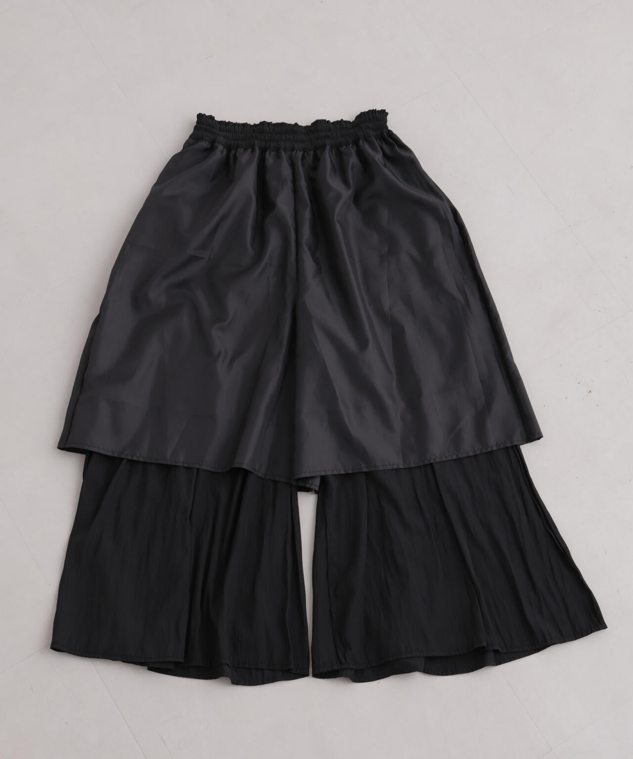 WEB限定/接触冷感機能 ギャザースカートパンツ 6736227304